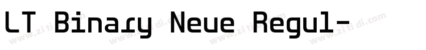 LT Binary Neue Regul字体转换